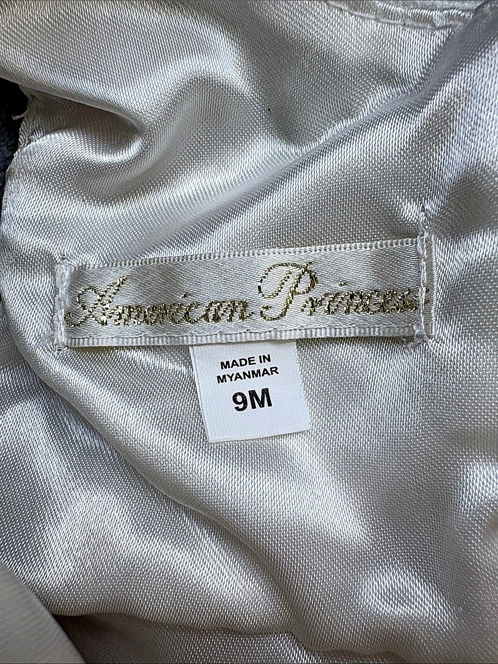 Princess Collection Floral Formal Dress Pink & White Baby 9M - Picture 6 of 8